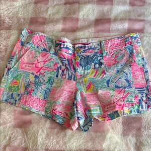 Lilly Pulitzer patchwork shorts size 16